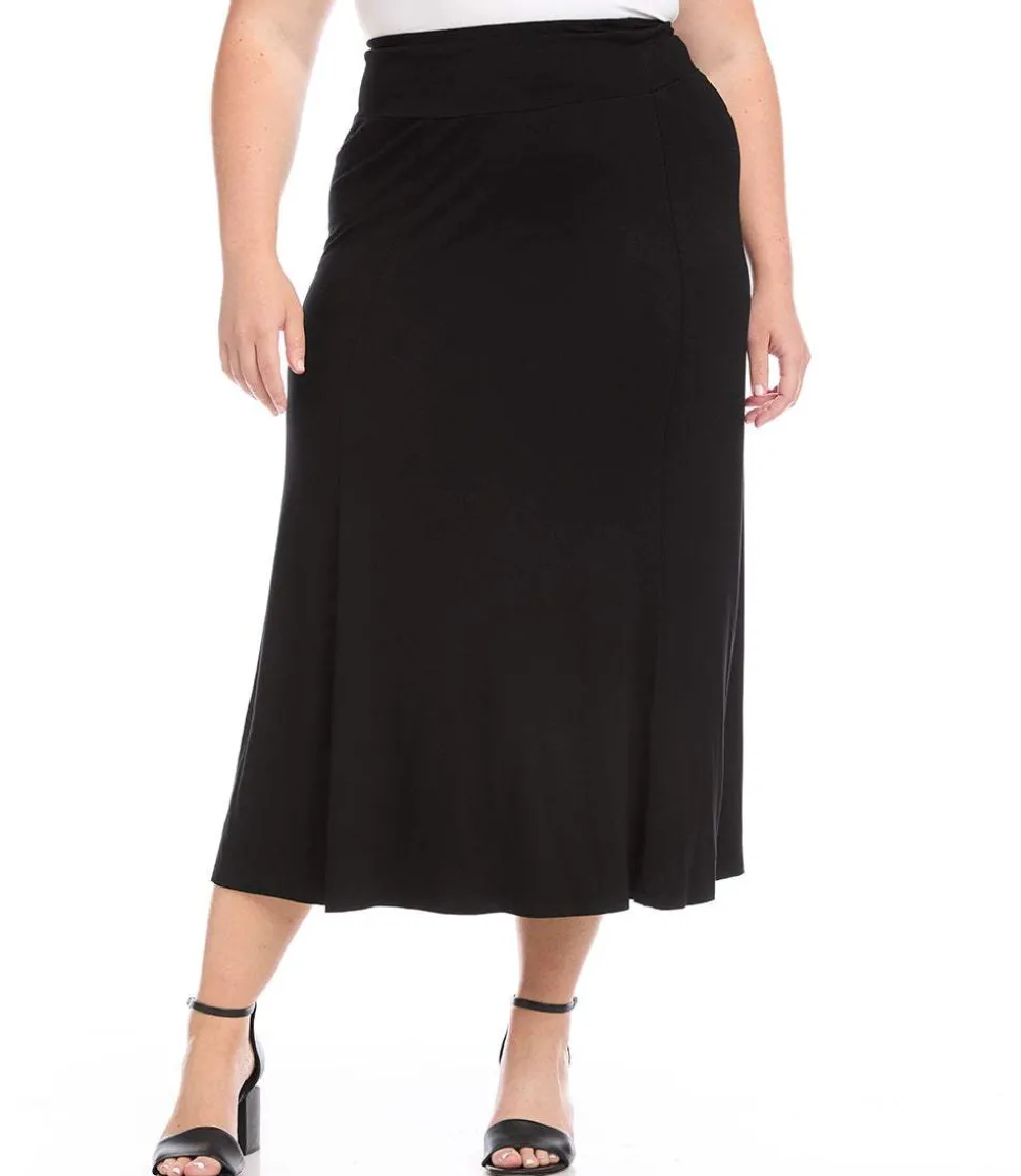 Plus Size Maxi Skirt