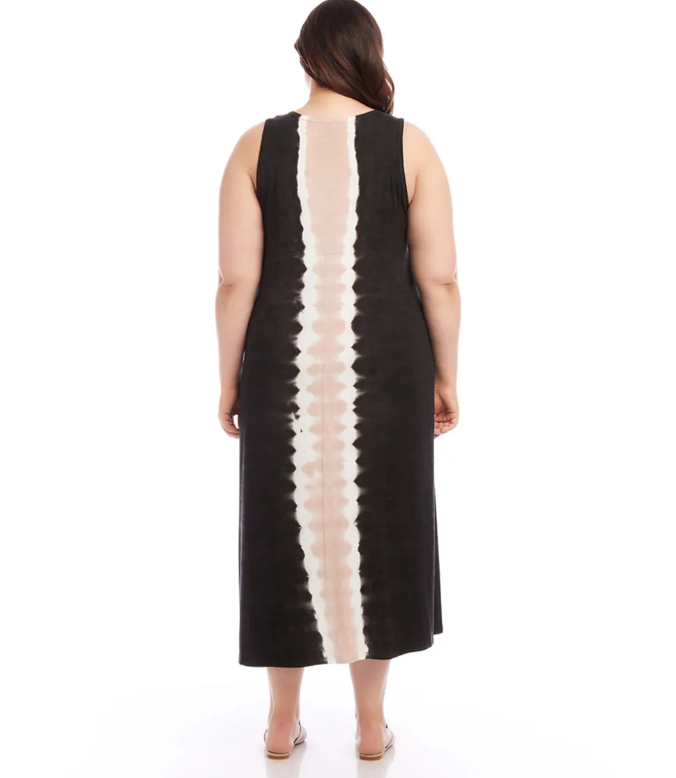 Plus Size Midi Tie Dye Dress
