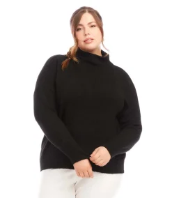 Plus Size Mock Neck Sweater