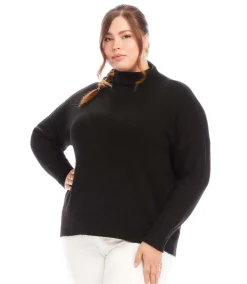 Plus Size Mock Neck Sweater