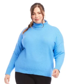 Plus Size Mock Neck Sweater