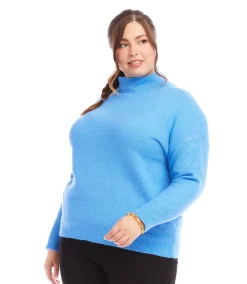 Plus Size Mock Neck Sweater