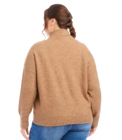 Plus Size Mock Neck Sweater