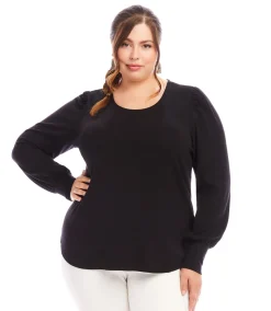 Plus Size Puff Sleeve Top
