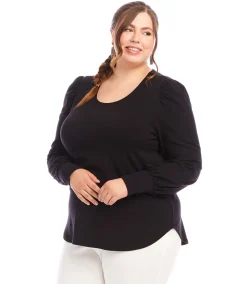 Plus Size Puff Sleeve Top