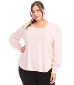 Plus Size Puff Sleeve Top