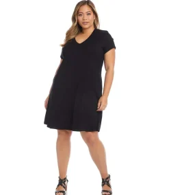 Plus Size Quinn V-Neck Pocket Dress