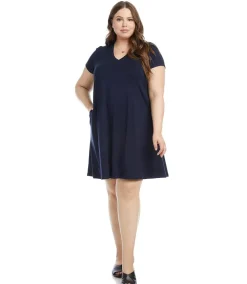 Plus Size Quinn V-Neck Pocket Dress