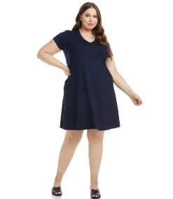 Plus Size Quinn V-Neck Pocket Dress