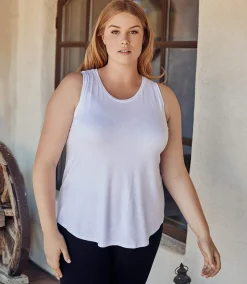 Plus Size Shirttail Tank
