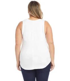 Plus Size Shirttail Tank