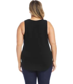 Plus Size Shirttail Tank