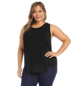 Plus Size Shirttail Tank