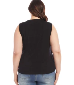 Plus Size Side Drape Top