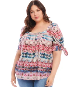 Plus Size Square Neck Top