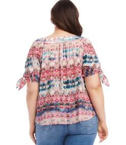 Plus Size Square Neck Top