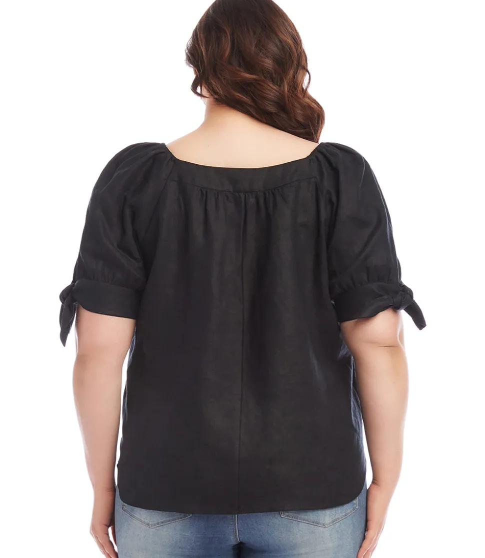 Plus Size Square Neck Top