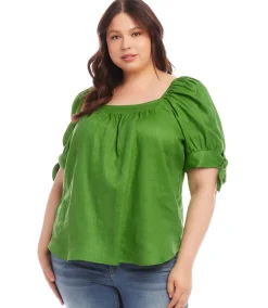Plus Size Square Neck Top