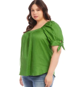 Plus Size Square Neck Top