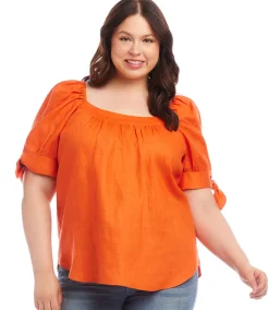Plus Size Square Neck Top