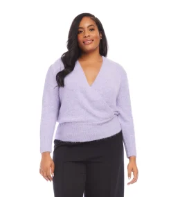 Plus Size Wrap Sweater
