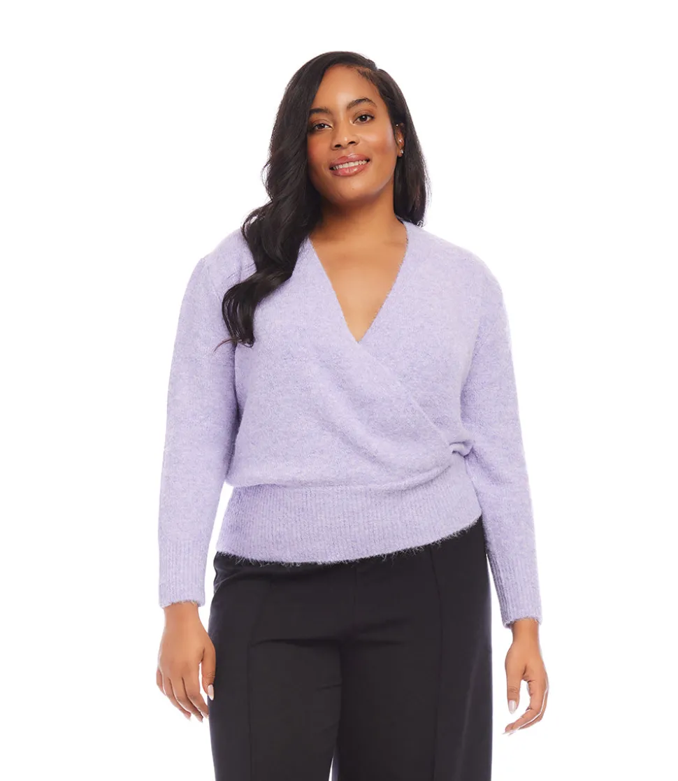 Plus Size Wrap Sweater