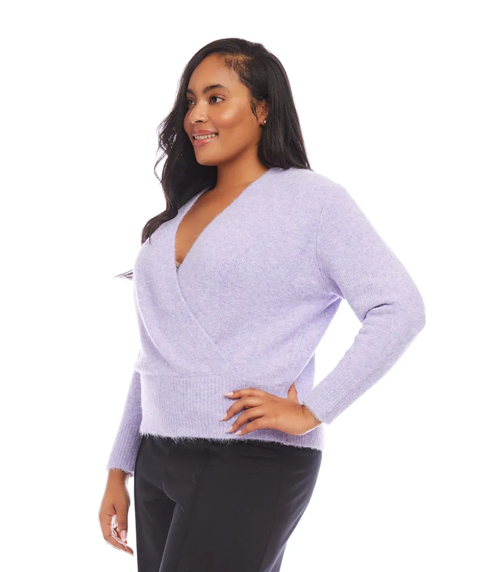 Plus Size Wrap Sweater