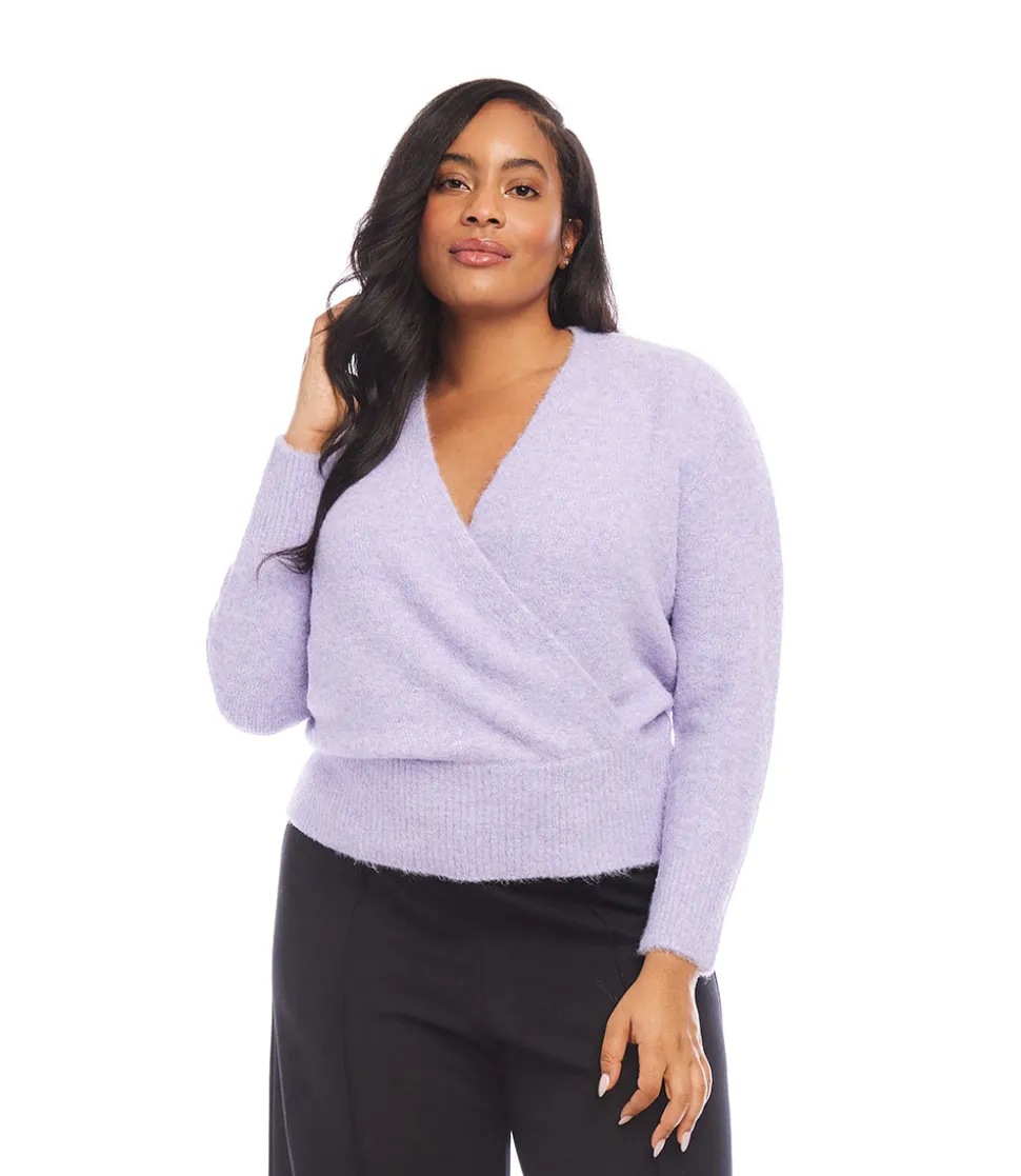 Plus Size Wrap Sweater