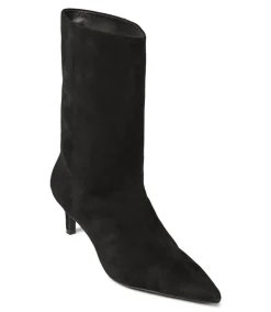Pointed Toe Suede Booties