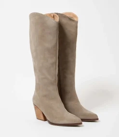 Pointed Toe Western High Boots