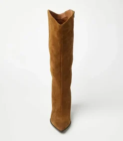 Pointed Toe Western High Boots