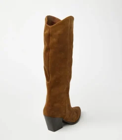 Pointed Toe Western High Boots
