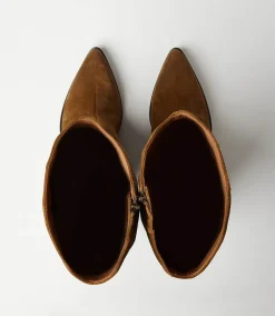 Pointed Toe Western High Boots
