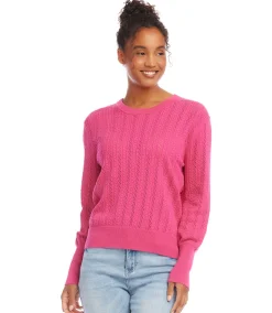 Pointelle Sweater