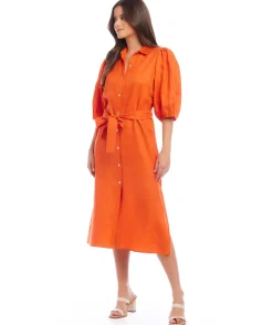 Puff Sleeve Shirtdress