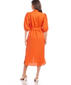 Puff Sleeve Shirtdress