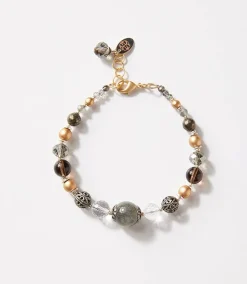 Quartz And Gemstone Bracelet