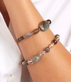 Quartz And Gemstone Bracelet