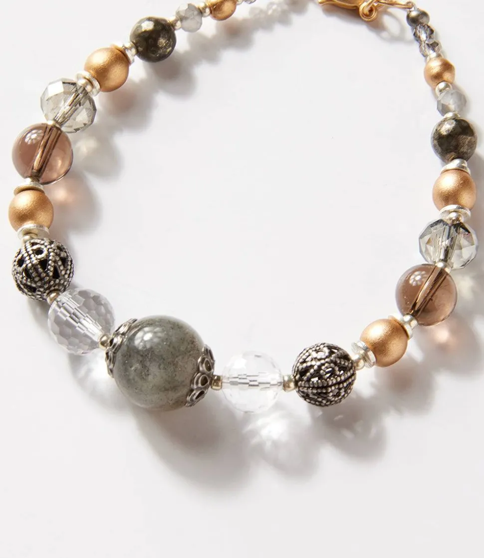 Quartz And Gemstone Bracelet