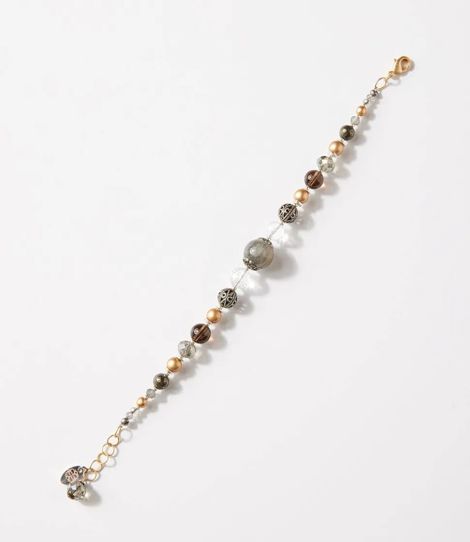 Quartz And Gemstone Bracelet