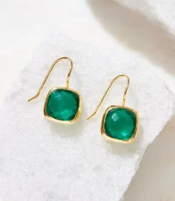 Quartz Drop Earrings