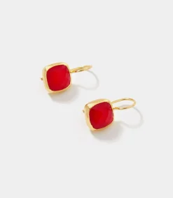 Quartz Drop Earrings