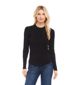 Ribbed Crewneck Sweater