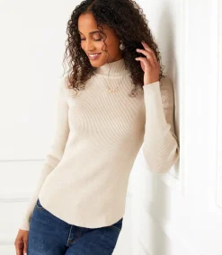 Ribbed Turtleneck Sweater