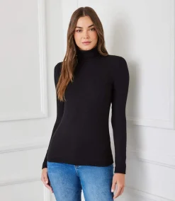 Ribbed Turtleneck Top