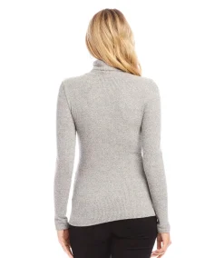 Ribbed Turtleneck Top
