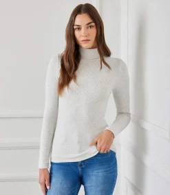 Ribbed Turtleneck Top