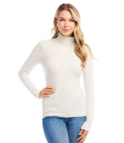 Ribbed Turtleneck Top