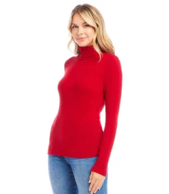 Ribbed Turtleneck Top