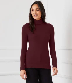 Ribbed Turtleneck Top